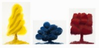 Yellow Tree Blue Tree Red Tree, 2013 - Pastello su carta, 3 parti   110 x 76 cm / 70 x94 cm / 99 x 76cm